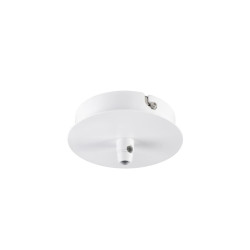 Patère FITU intérieure 1 passe-fil ronde blanc - SLV - 132601
