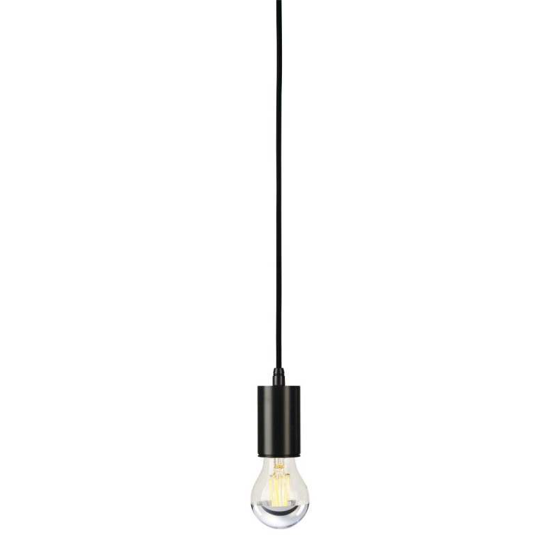 E27 FITU Câble de suspension ronde noire max. 60W câble nu de 5m - SLV - 132690