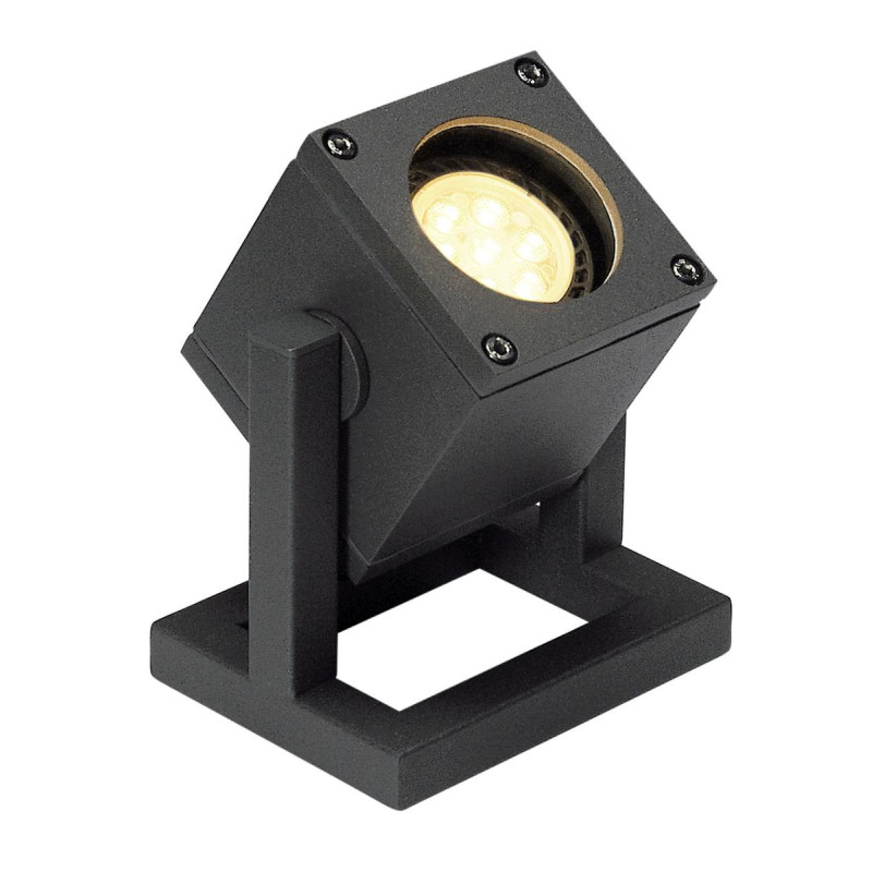 Luminaire mobile extérieur CUBIX gris GU10/QPAR51 25W max IP44 - SLV - 132835