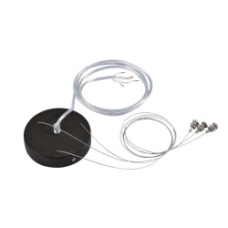 Intérieur Kit de suspension à 5 fils pour plafonnier MEDO noir IP 20 - SLV - 135250