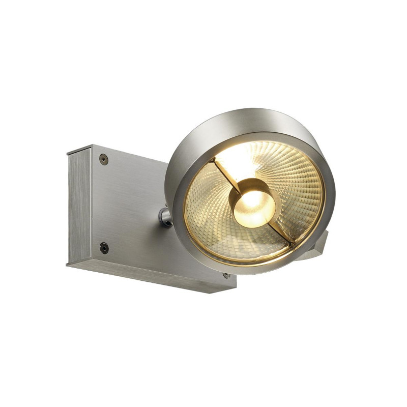 Plafonnier applique KALU intérieur simple alu brossé GU10/QPAR111 75W max - SLV - 147306