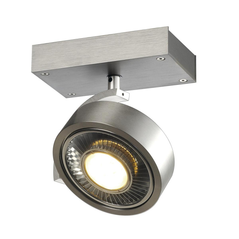 Plafonnier applique KALU intérieur simple alu brossé GU10/QPAR111 75W max - SLV - 147306