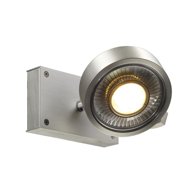 Plafonnier applique KALU intérieur simple alu brossé GU10/QPAR111 75W max - SLV - 147306