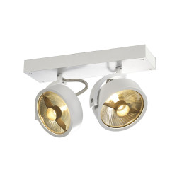 Plafonnier et applique KALU intérieur double blanc GU10/QPAR111 2x75W max - SLV - 147311