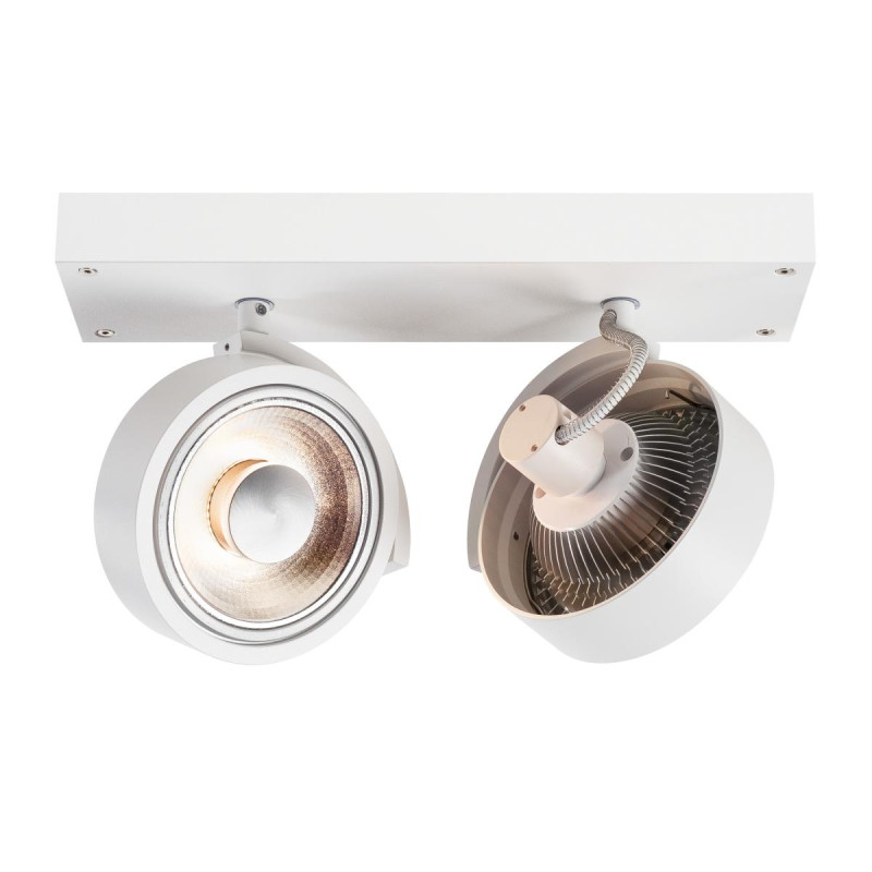 Plafonnier et applique KALU intérieur double blanc GU10/QPAR111 2x75W max - SLV - 147311