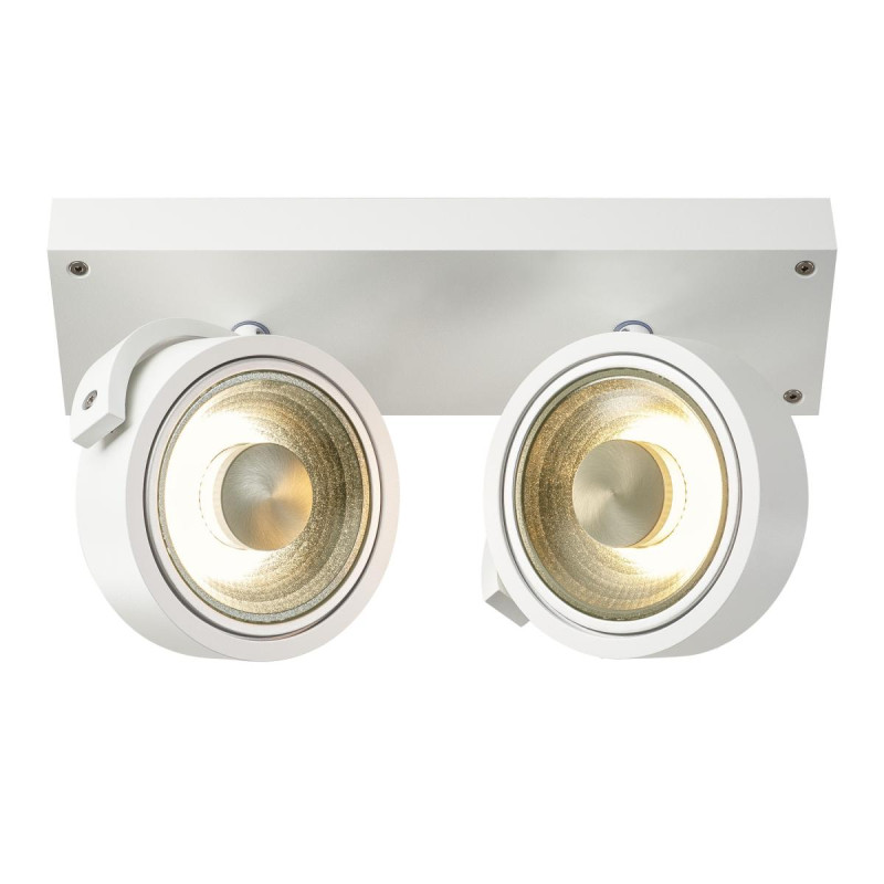 Plafonnier et applique KALU intérieur double blanc GU10/QPAR111 2x75W max - SLV - 147311
