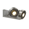 Plafonnier applique intérieur KALU double alu brossé GU10/QPAR111 2x75W max - SLV - 147316