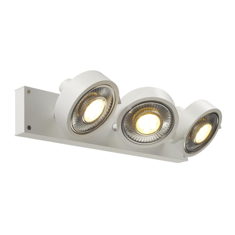 Plafonnier et applique KALU intérieur triple blanc GU10/QPAR111 3x75W max - SLV - 147321