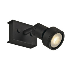 Applique et plafonnier intérieur PURI simple noir mat GU10/QPAR51 50W max - SLV - 147360