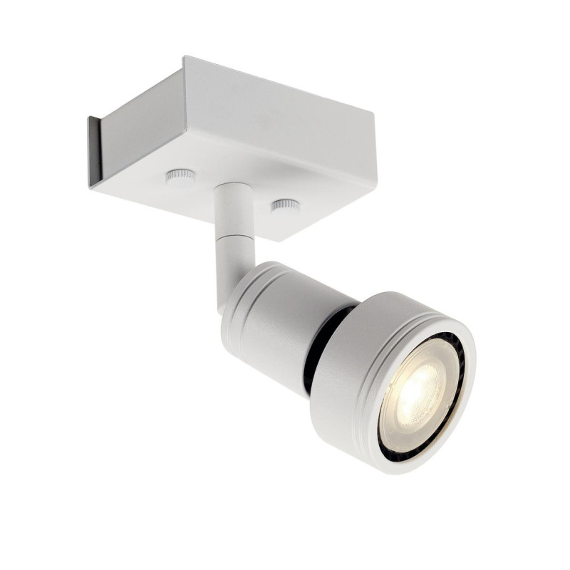 Applique et plafonnier intérieur PURI simple blanc mat GU10/QPAR51 50W max - SLV - 147361