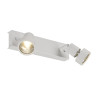 Plafonnier PURI blanc mat double GU10 max. 2x50W anneau déco inclus - SLV - 147371