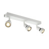 Plafonnier PURI blanc mat triple GU10 max. 3x50W anneau déco inclus - SLV - 147381