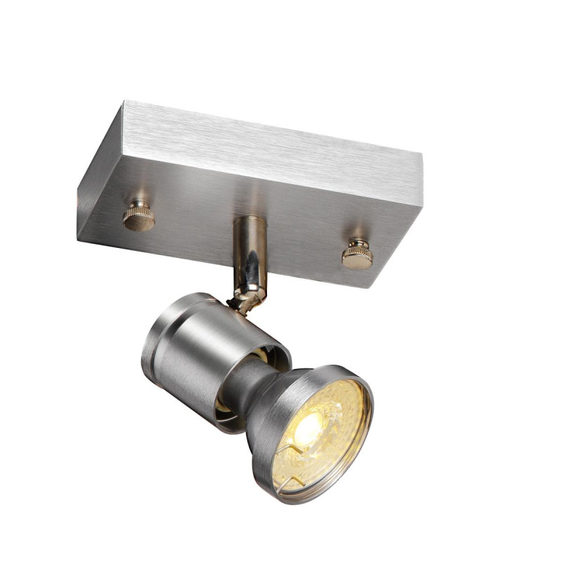 Applique et plafonnier intérieur ASTO simple alu brossé GU10/QPAR51 75W max - SLV - 147441