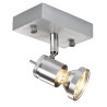 Applique et plafonnier intérieur ASTO simple alu brossé GU10/QPAR51 75W max - SLV - 147441