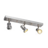 Applique et plafonnier ASTO triple alu brossé 3x GU10 max. 75W - SLV - 147443