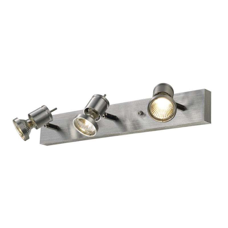 Applique et plafonnier ASTO triple alu brossé 3x GU10 max. 75W - SLV - 147443