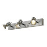 Applique et plafonnier ASTO triple alu brossé 3x GU10 max. 75W - SLV - 147443