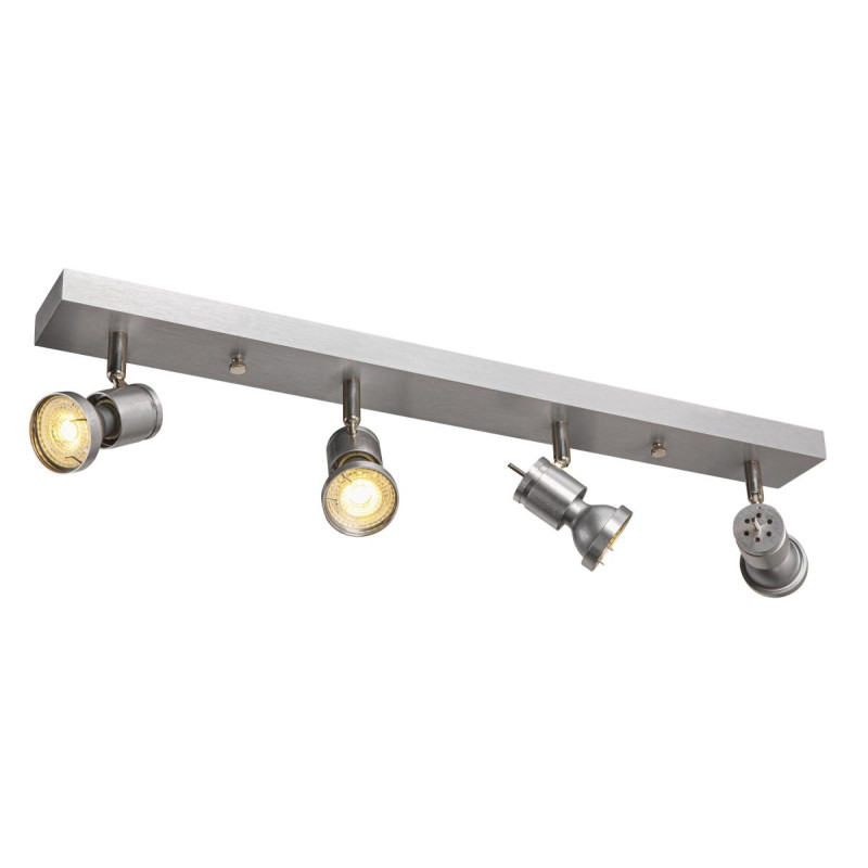 Applique et plafonnier ASTO quad alu brossé 4x GU10 max. 75W - SLV - 147444