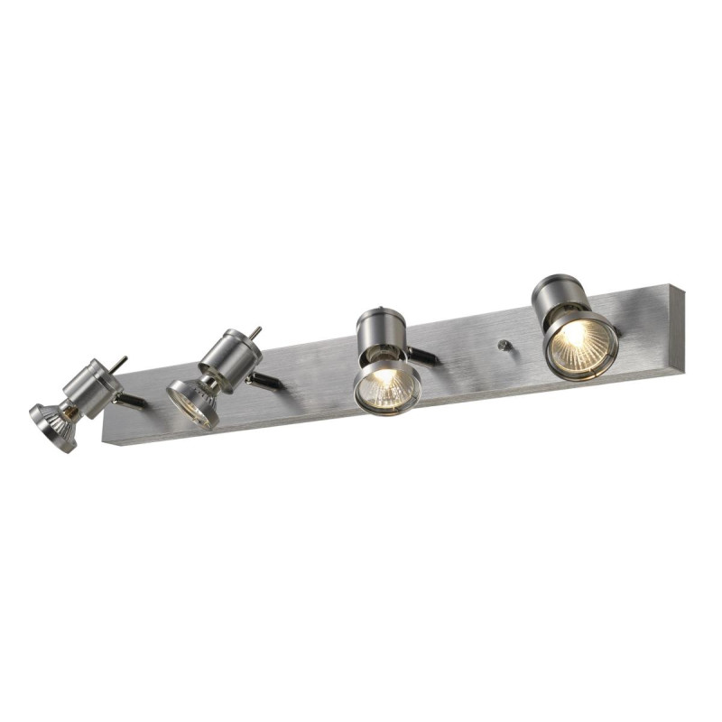 Applique et plafonnier ASTO quad alu brossé 4x GU10 max. 75W - SLV - 147444