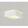 Plafonnier intérieur PLASTRA 104 blanc E27 2x 25W max plâtre - SLV - 148002