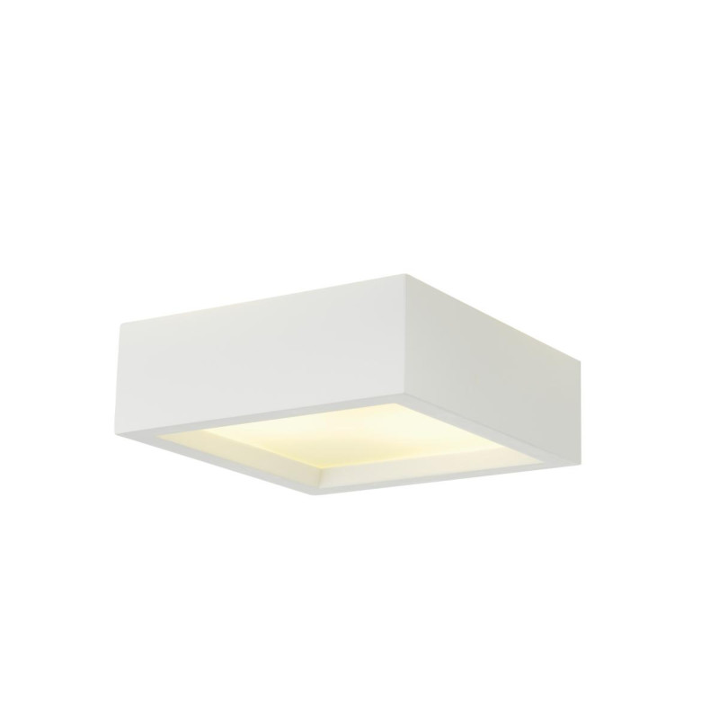 Plafonnier intérieur PLASTRA 104 blanc E27 2x 25W max plâtre - SLV - 148002