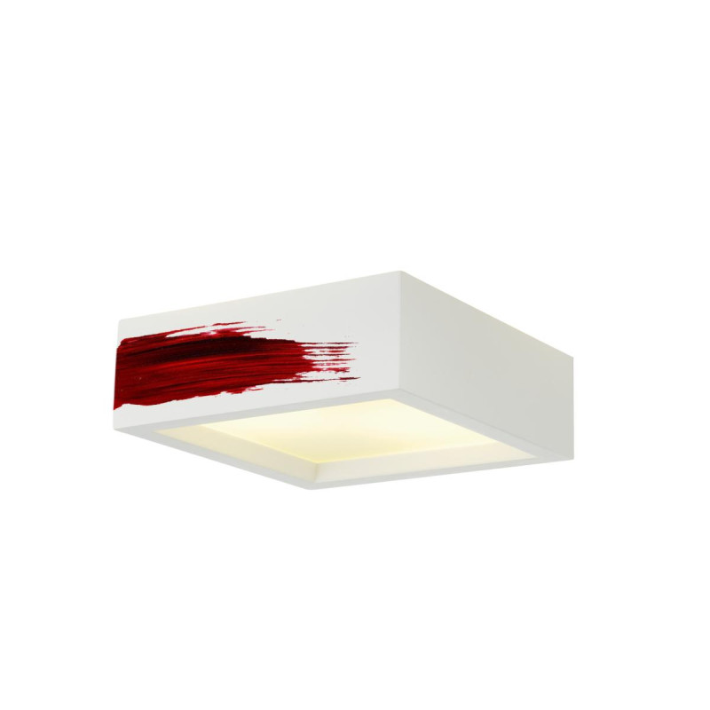 Plafonnier intérieur PLASTRA 104 blanc E27 2x 25W max plâtre - SLV - 148002