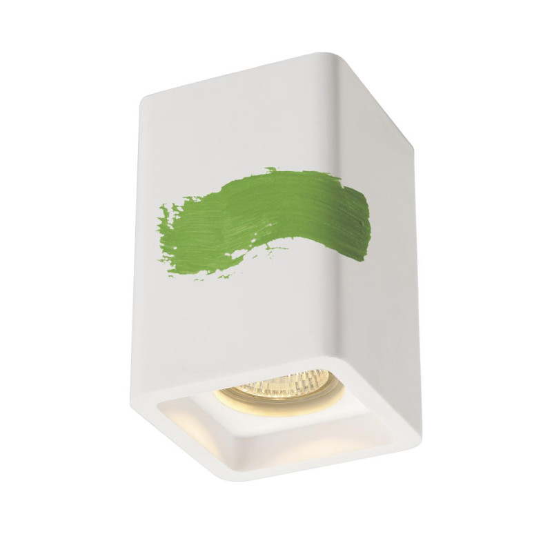 Plafonnier intérieur PLASTRA blanc GU10/QPAR51 35W max plâtre - SLV - 148004