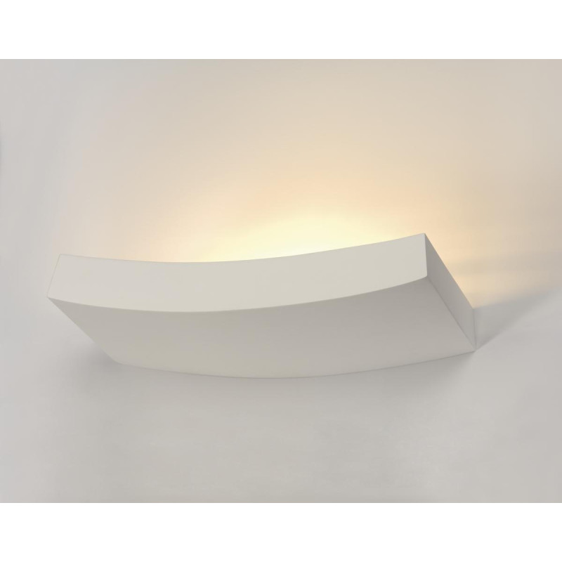 Applique intérieure PLASTRA curve blanc R7s 78mm/QT-DE12 100W max plâtre - SLV - 148012