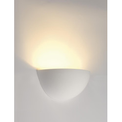 Applique intérieure PLASTRA 101 blanc E14/C35 40W max plâtre - SLV - 148013
