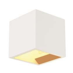 Applique intérieure PLASTRA cube blanc G9/QT14 42W max plâtre - SLV - 148018