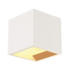 Applique intérieure PLASTRA cube blanc G9/QT14 42W max plâtre - SLV - 148018