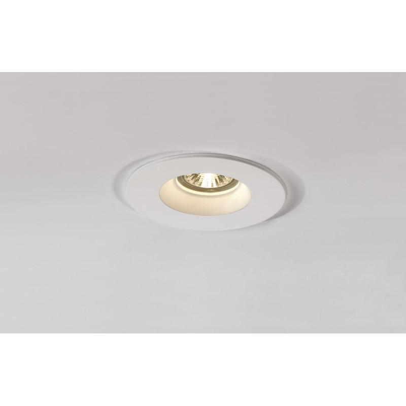 Encastré PLASTRA GU10 rond plâtre 35W max. - SLV - 148070