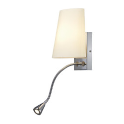 Applique COUPA FLEX chrome verre satiné 1xG9 max. 40W 3W LED - SLV - 149452