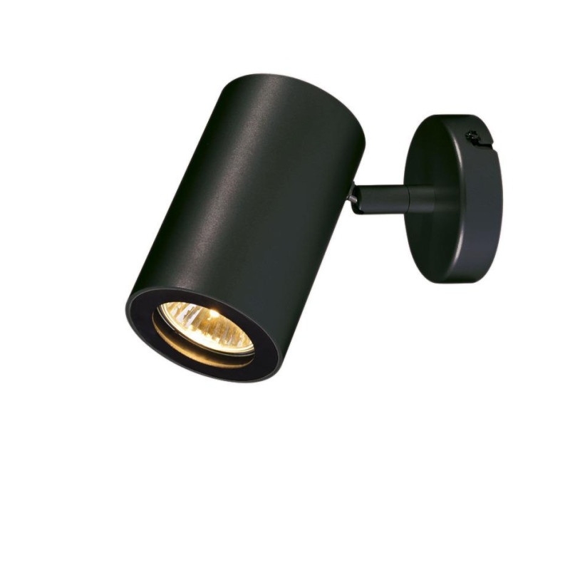 Applique et plafonnier ENOLA B spot 1 noir GU10 max. 50W - SLV - 152010