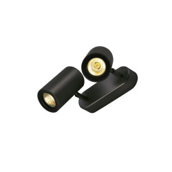 Applique et plafonnier ENOLA B spot 2 noir GU10 max. 2x50W - SLV - 152020