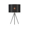 Abat-jour FENDA intérieur rond Ø 30 cm noir/cuivre - SLV - 155592