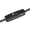 Lampe à poser intérieure FENDA noir E27 60W max sans abat-jour - SLV - 155780