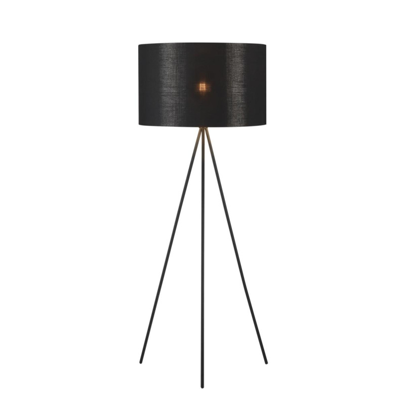 Abat-jour FENDA intérieur rond Ø 45 cm noir/cuivre - SLV - 156122