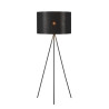 Abat-jour FENDA intérieur rond Ø 45 cm noir/cuivre - SLV - 156122