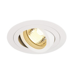 Spot encastré intérieur PIREQ rond blanc mat GU10/QPAR51 50W max - SLV - 199981