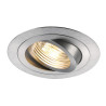 Spot encastré intérieur PIREQ rond alu brossé GU10/QPAR51 50W max - SLV - 199986