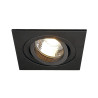 Spot encastré intérieur PIREQ carré noir mat GU10/QPAR51 50W max - SLV - 199990