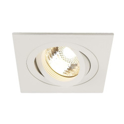 Spot encastré intérieur PIREQ carré blanc mat GU10/QPAR51 50W max - SLV - 199991