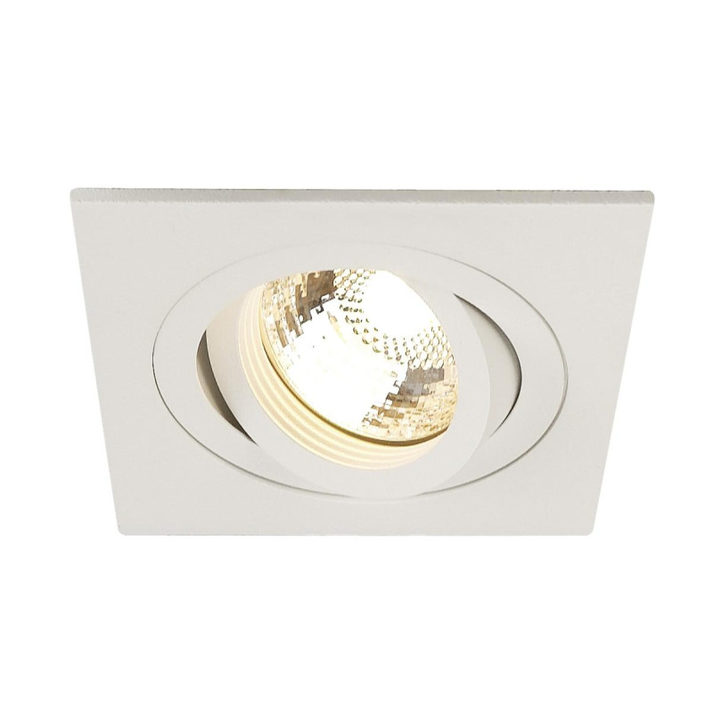 Spot encastré intérieur PIREQ carré blanc mat GU10/QPAR51 50W max - SLV - 199991