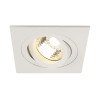Spot encastré intérieur PIREQ carré blanc mat GU10/QPAR51 50W max - SLV - 199991