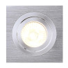 Spot encastré intérieur PIREQ carré alu brossé GU10/QPAR51 50W max - SLV - 199996