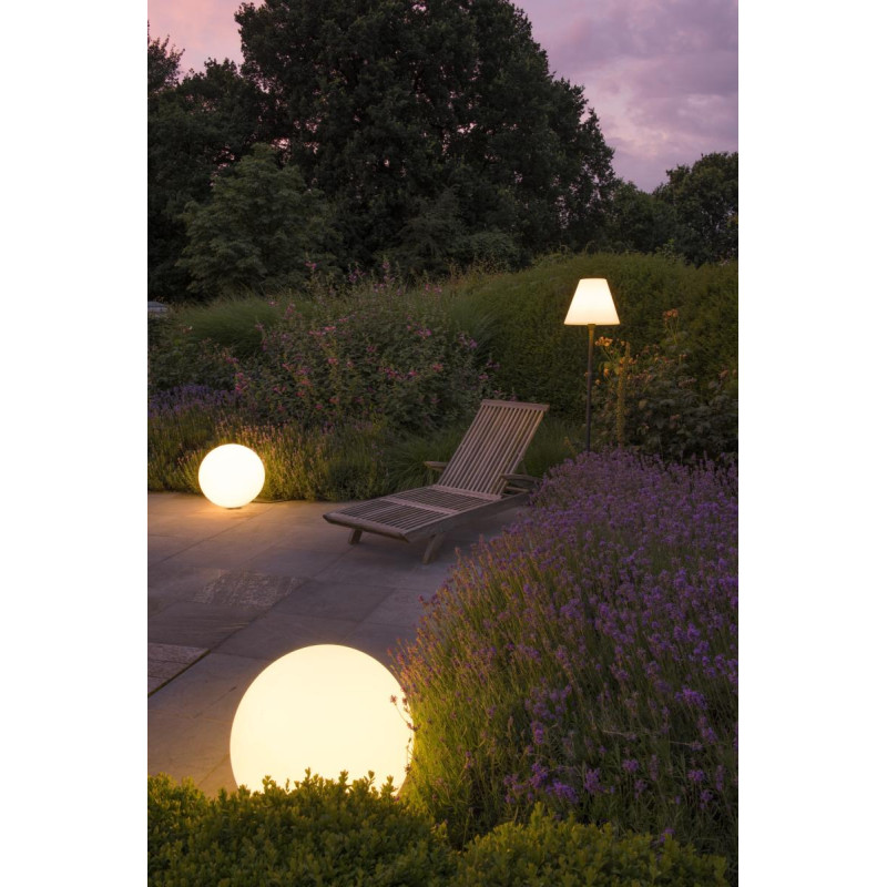 Luminaire mobile extérieur ROTOBALL 50 blanc E27 24W max IP44 - SLV - 227221