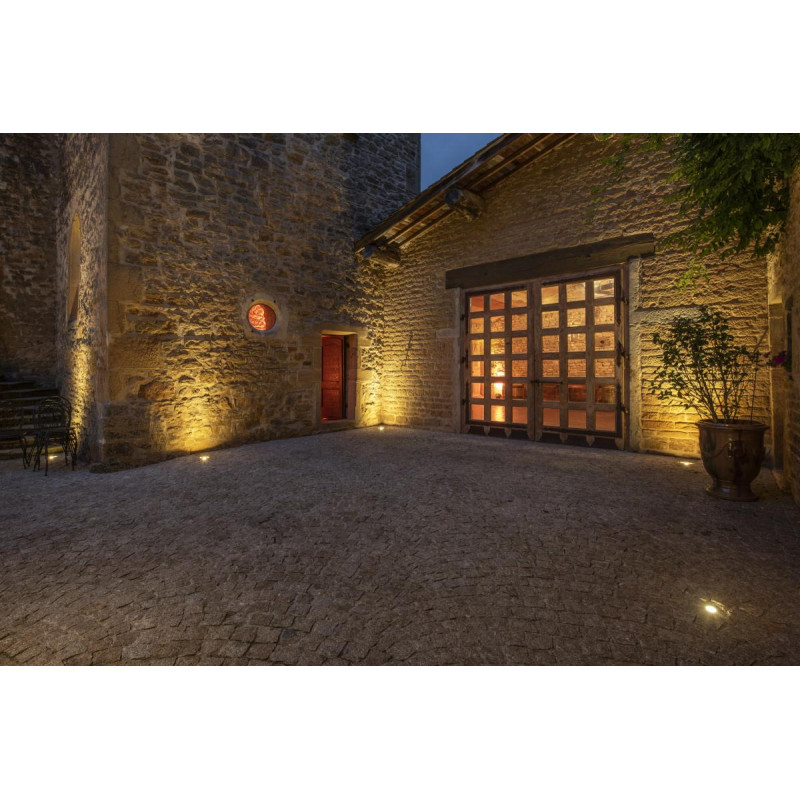 Rond ROCCI encastré de sol ext. 98W Inox 316 LED 3000K IP67 - SLV - 227600