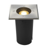Encastré de sol extérieur SOLASTO carré Inox 304 GU10 6W max IP67 IK08 - SLV - 227684