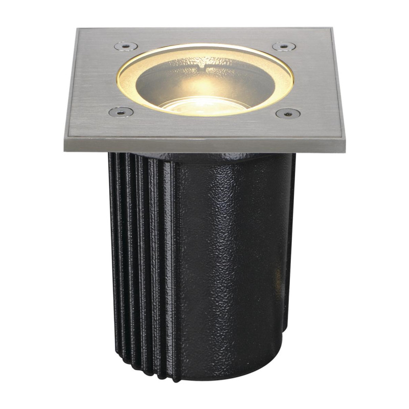 Encastré de sol DASAR EXACT 116 GU10 carré inox 316 max. 35W IP67 - SLV - 228434